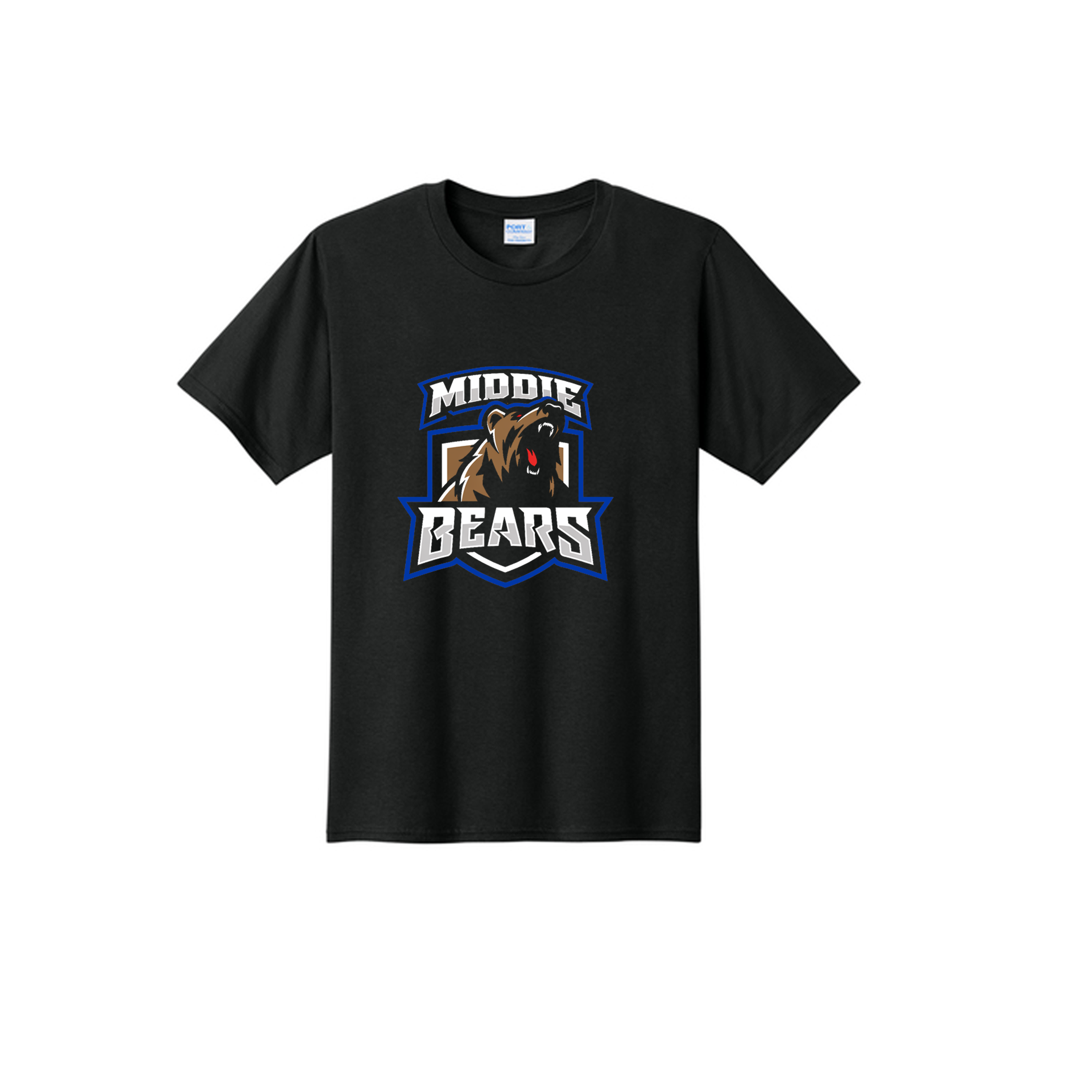 Black Middie Bears tee